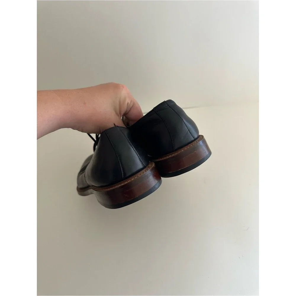 Blake McKay T9 black leather cap-toe oxford